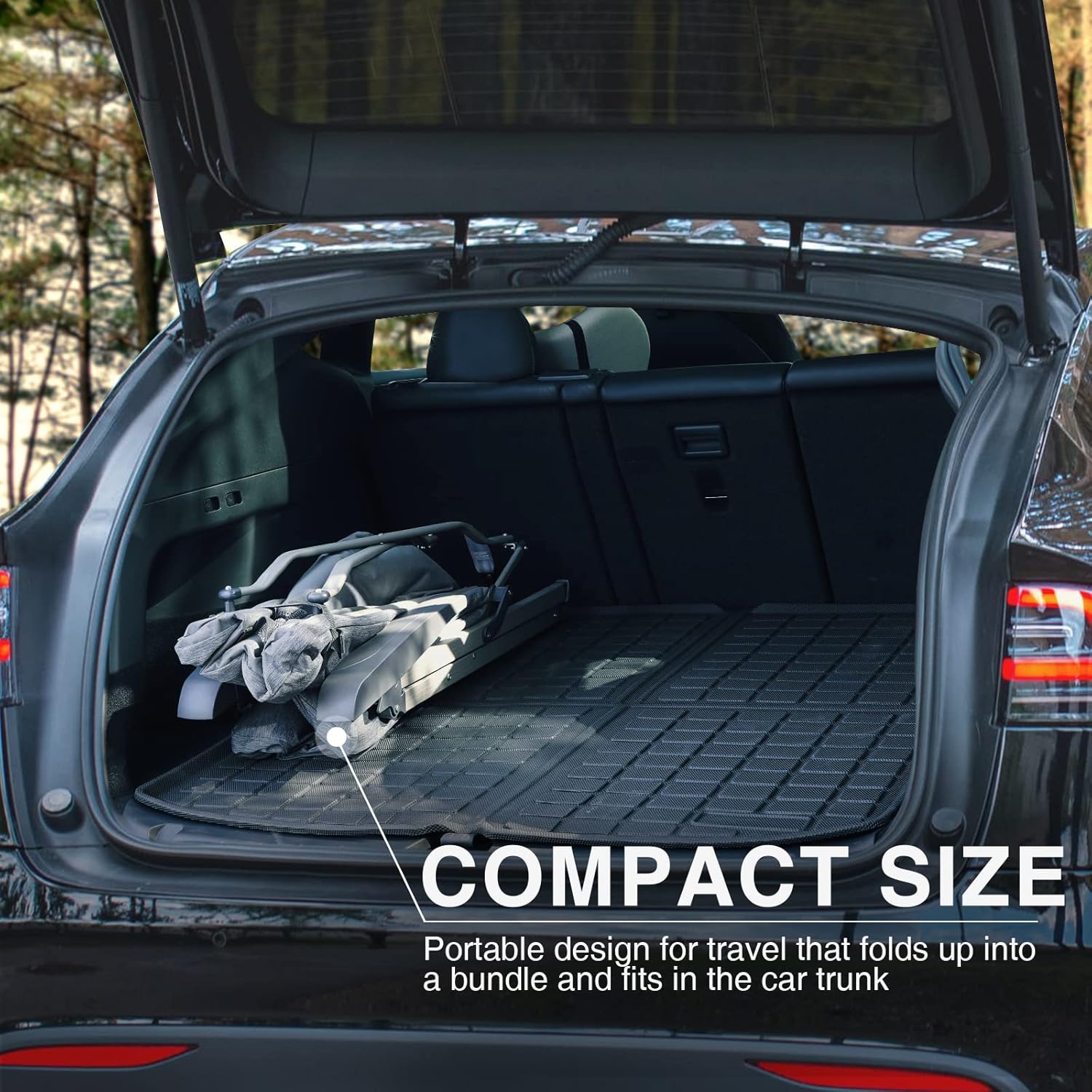 EVER ADVANCED Folding Camping Recliner Chair Fully Padded with Adjustable High Back Support Portable for Adults Patio Reclining Chair - Image 9