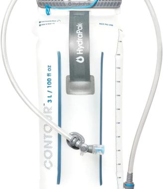 HydraPak Water Reservoir (1.5L, 2L, 3L) - Hydration Bladder Fits Most Backpacks – High-Flow Bite Valve, Leak Proof, Fully Reversible, and Dishwasher Safe