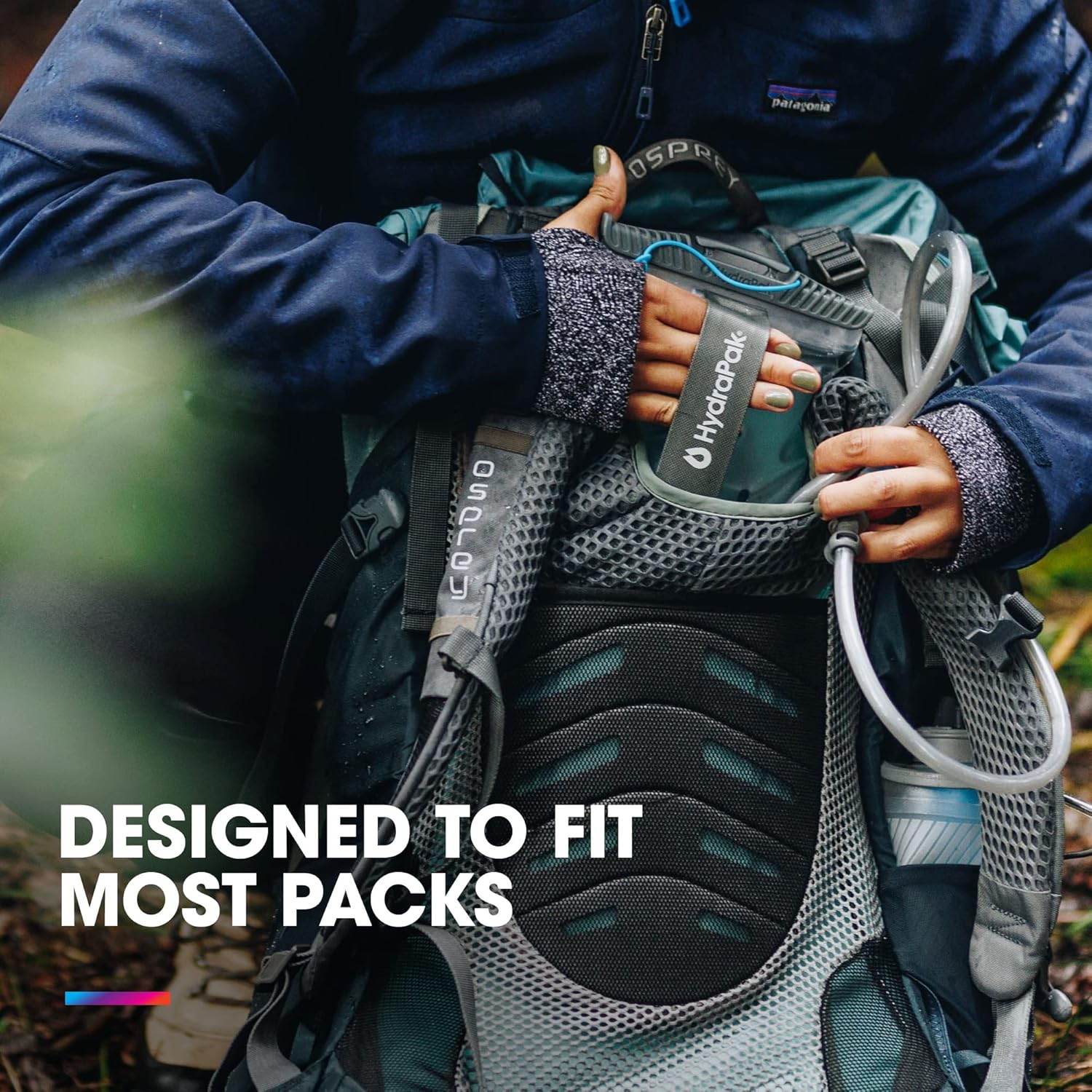 HydraPak Water Reservoir (1.5L, 2L, 3L) - Hydration Bladder Fits Most Backpacks – High-Flow Bite Valve, Leak Proof, Fully Reversible, and Dishwasher Safe - Image 3